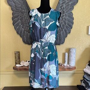 Loft Floral Print Sleeveless Dress